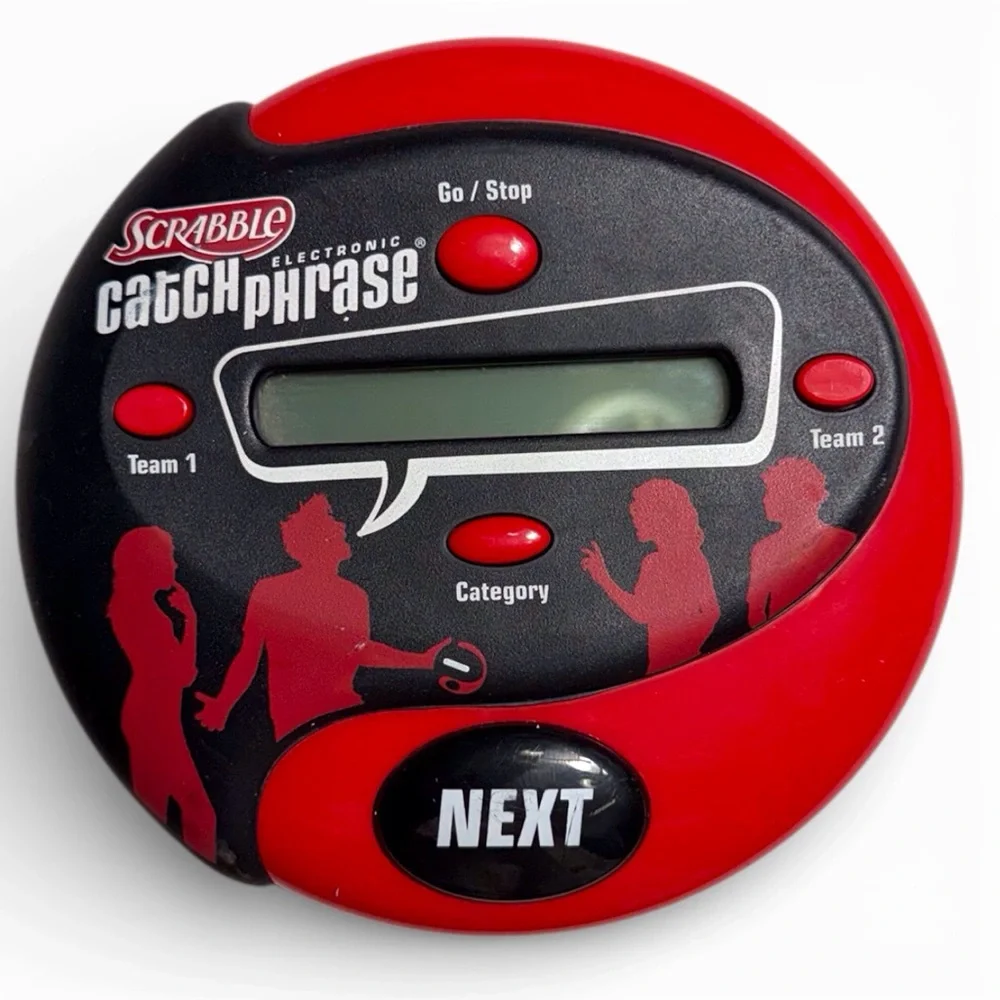 Hasbro Scrabble Electronic Catch Phrase Handheld Electronic Game TESTED